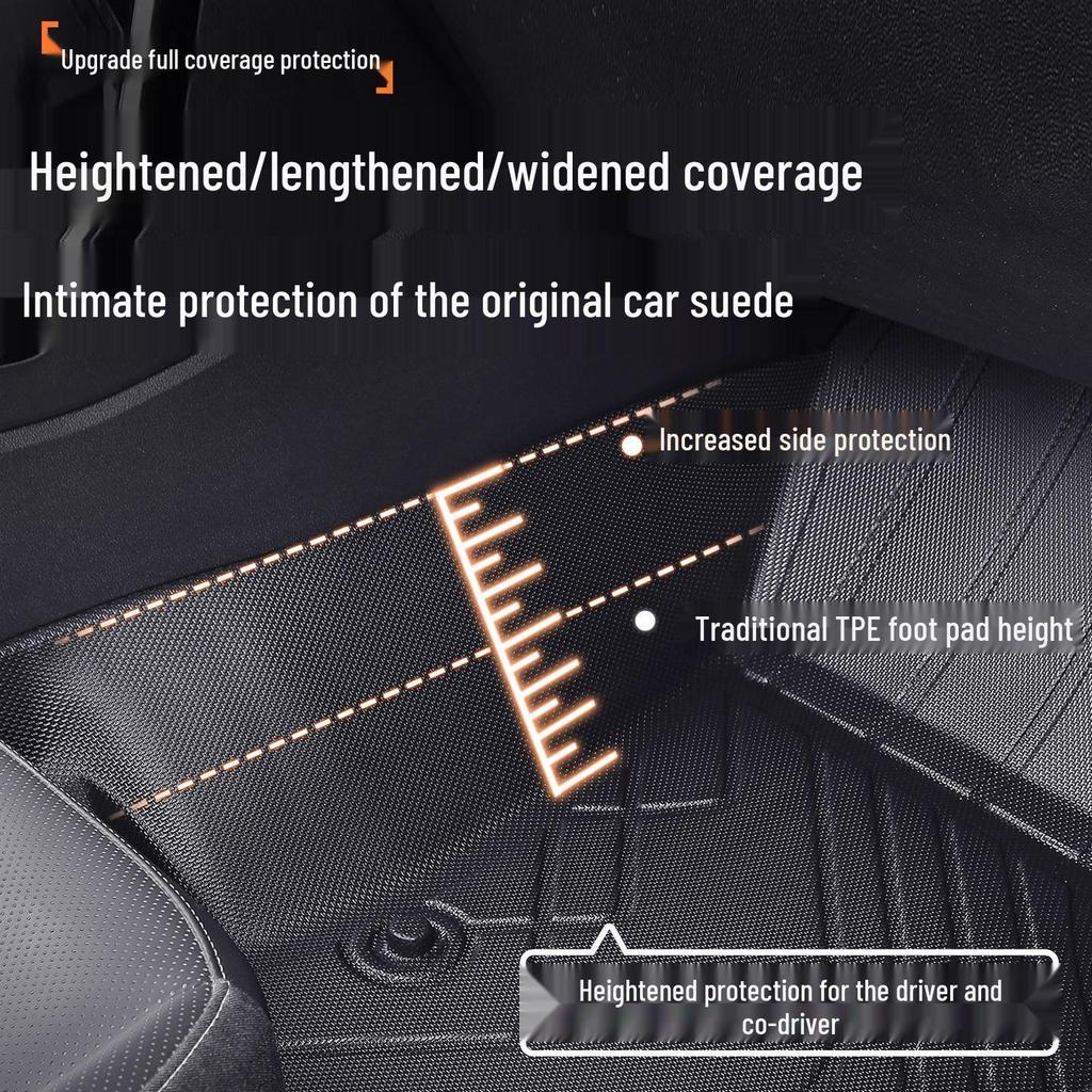 BYD D1 TPE Surround Floor Mats for 2021-2023 - Driver's Seat Carpet Mat