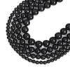 32-62 stk natursteinperler svarte obsidian runde perler for smykkelaging DIY armbånd halskjede