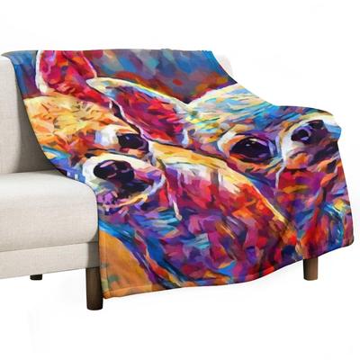 Chihuahua Bros Throw Blanket Sofa Decorative Sofa Giant Sofa Stuffeds Blankets