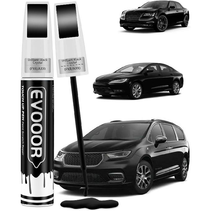 

Ceramic Gray(PDN) Touch Up Paint Compatible with Chrysler Exact Match 2 in 1 Touch up Paint for Chips and Nicks Repair with 2pcs Disposable Micro Brilliant Black Crystal(P