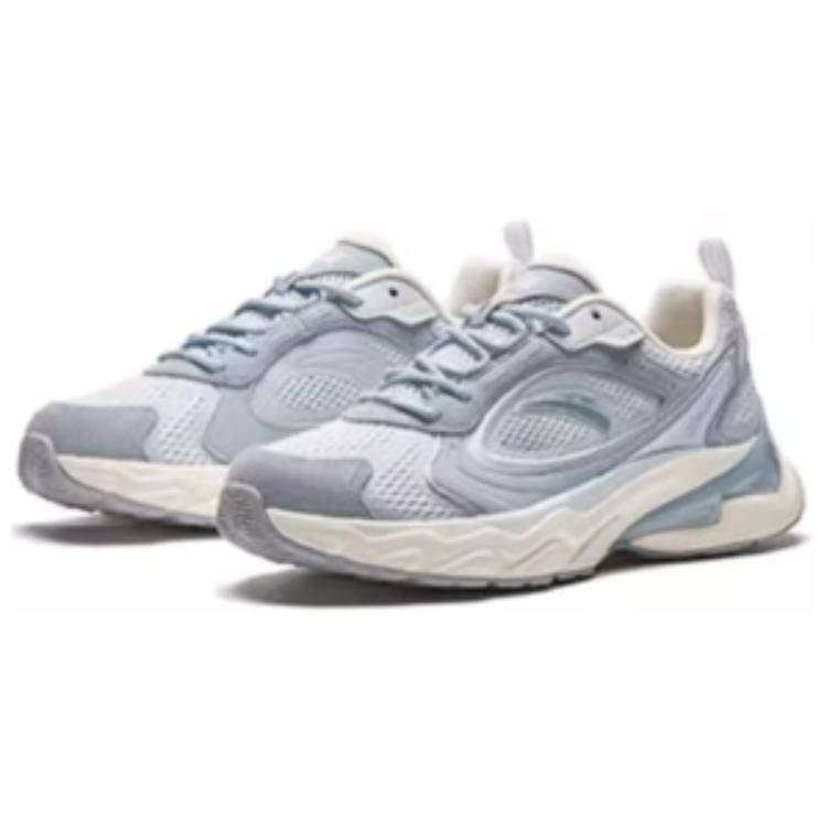Anta Comfortable Versatile Shock Absorbing Non-Slip Low-Top Casual Shoes Women Sneaker Gray 122428890-3