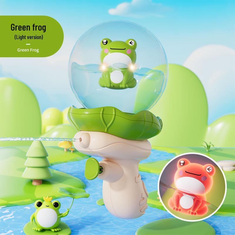 Children's Cute Cartoon Frog Astronaut Water Gun for Summer and Bath Play