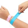 Silicone Snap Bracelet with Printed Text Pattern - Solid Color Slap Ruler Wristband for Adults and Children