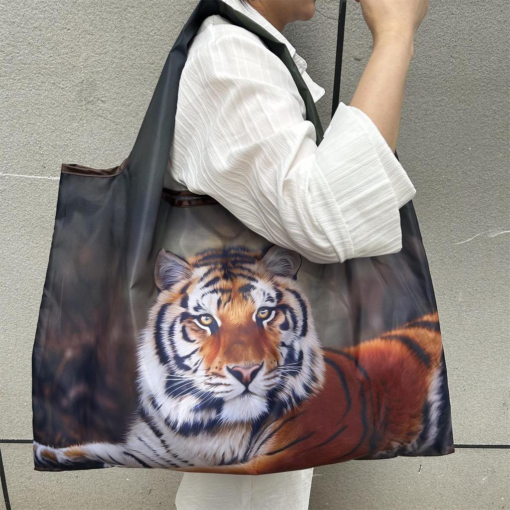 Miljøvennlig Sammenleggbar Skulderveske med Stor Kapasitet for Kvinner