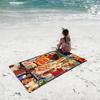 Fashion US Route 66 Towel Quick Drying Beach Towels Are Suitable For Swimming Pools Camping Yoga And The Gym