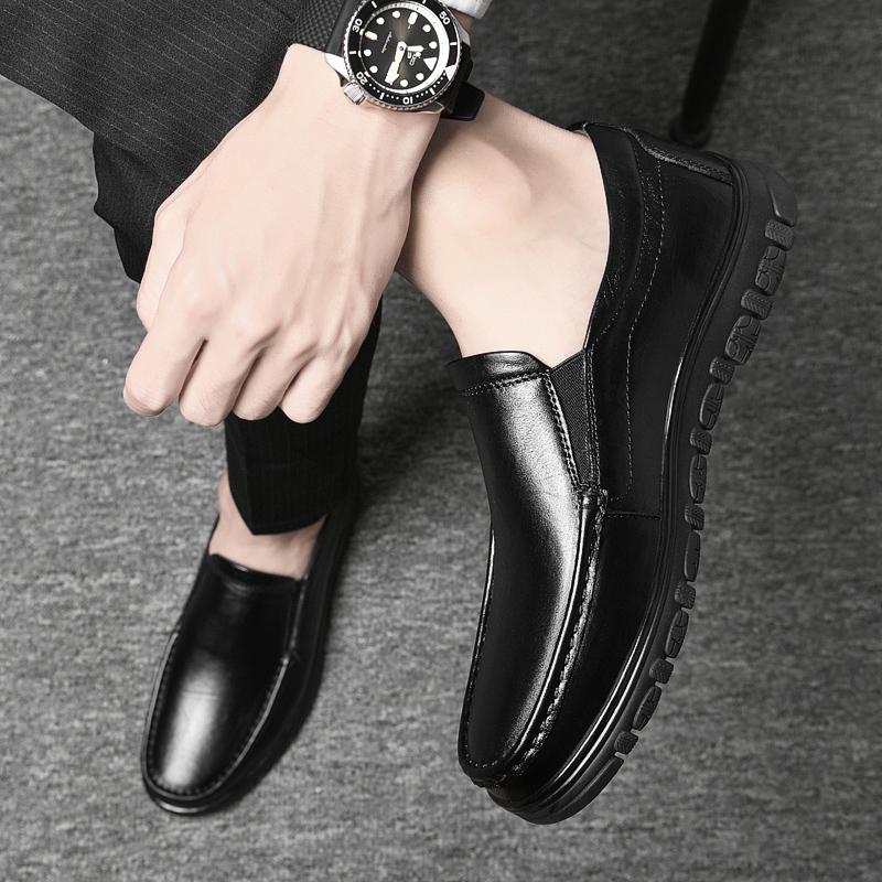 Pánské boty z pravé kůže Luxusní značky pro volný čas Pánské boty na řízení Pánské boty pro volný čas