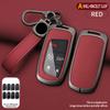 Metal Genuine Leather Auto Key Fob Case Cover Remote Fit For Jeep Renegade Compass Grand Cherokee Fit For Chrysler 300C Wrangler Dodge Auto