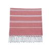 Yarn-Dyed Striped Quick-Dry Beach Towel - Multi-Color, Absorbent Cotton/Polyester Blend for Swimming & Bath