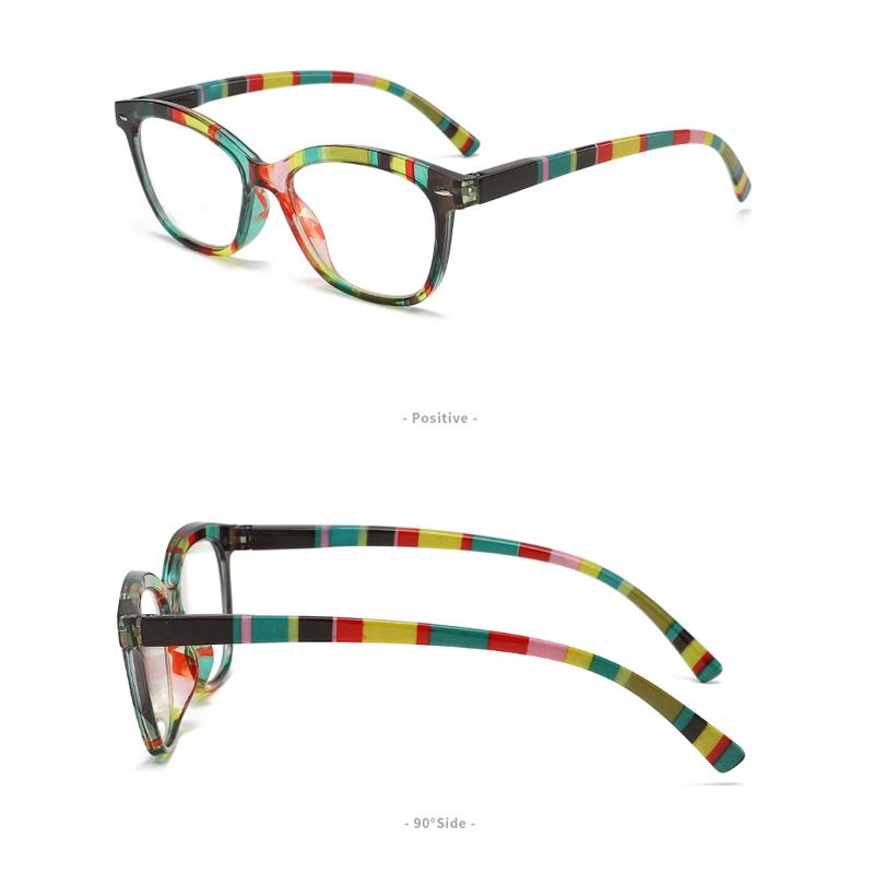 Retro Chequer Colorful Women Reading Glasses with Presbyopia Eyeglass High-Definition Anti Blue Light Men Eyewear +1.0+1.5+2.0+2.5