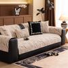 1pcs Modern Chenille Feather Pattern Sofa Protector Universal All Seasons Soft Wear Resistant Couch Cushion