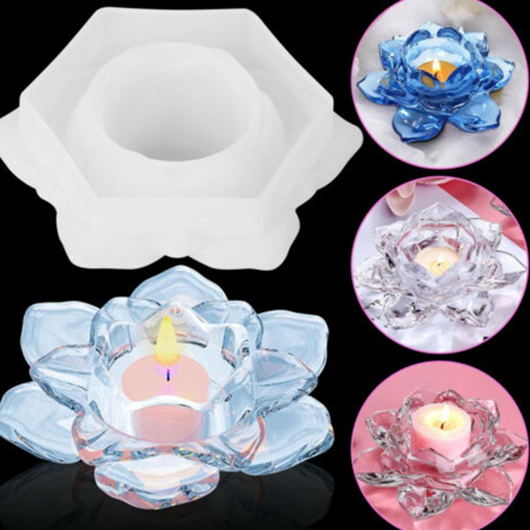 

PDTO DIY силиконовая форма для цветка лотоса, смола, форма для эпоксидной смолы, лоток для изготовления ремесленных инструментов
