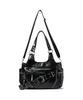 The Green Lab Eyelet Belt Shoulder Bag [Black]