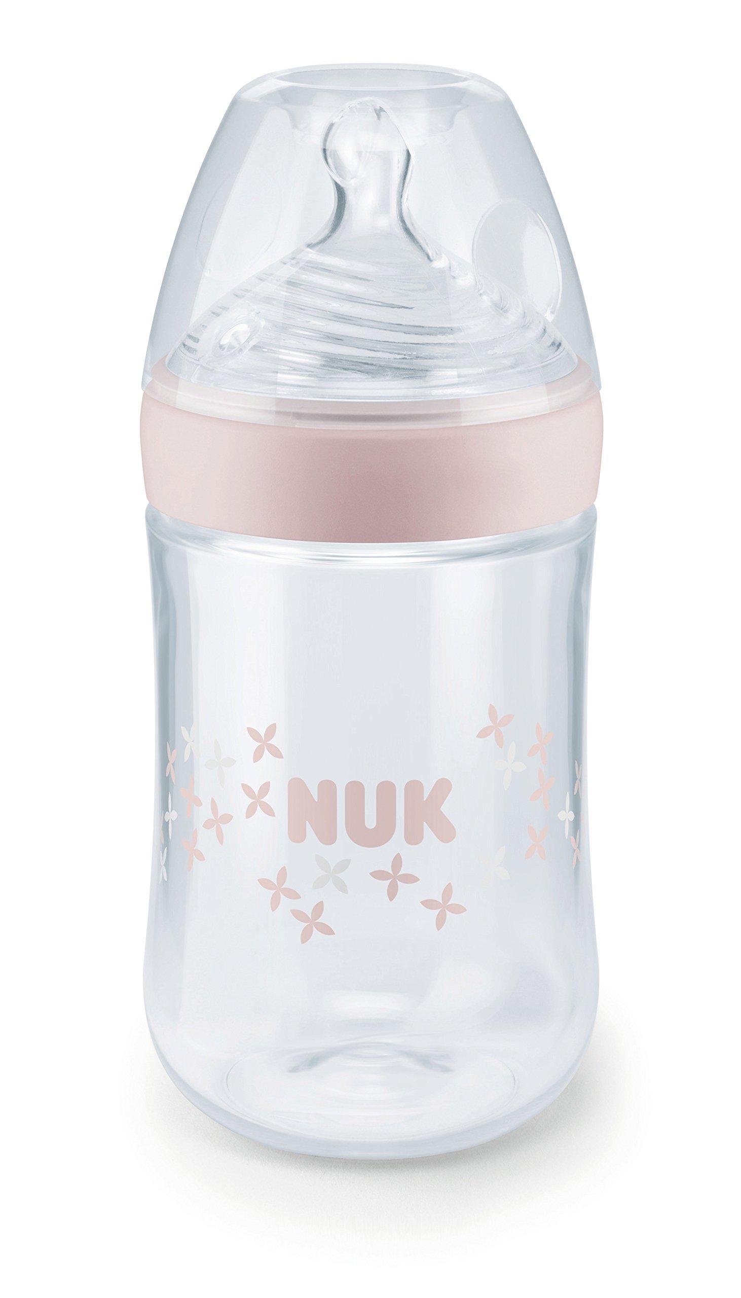 

NUK Nature Sense Baby Bottle (Polypropylene) 260mlPink FDNK40742302 Pink 1 Bottle (x 1) For ages 0 months and up