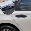 Car Carbon Fiber Style Exterior Door Handle Moulding Cover Trim w/Keyless Entry Decor For Honda Civic 11th Gen 2022 2023 2024
