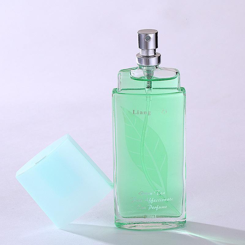 Green tea, a piece of love, male and female perfume, lasting and fresh, student white-collar small green bottle, encounter light fragrance tea perfume
