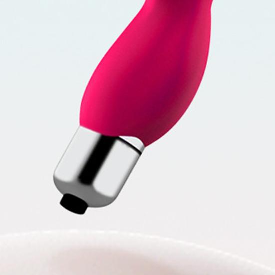 Mini Bunny Silicone Vibrator Dual Stimulation Clitoral Massager with Whisper-Quiet Motor Waterproof Body-Safe Easy-Clean Discreet Adult Toy for Women