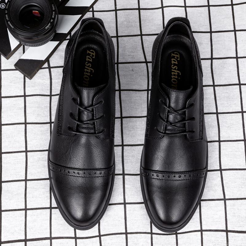

Модные Новые Мужские Кожаные Туфли Для Мужчин Деловые Туфли На Шнуровке Модный Минималистичный Стиль Свадебная Вечеринка Офис Мужская Обувь 46 чёрный