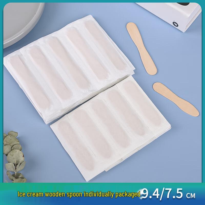 Disposable Wooden Ice Cream Tasting Spoons