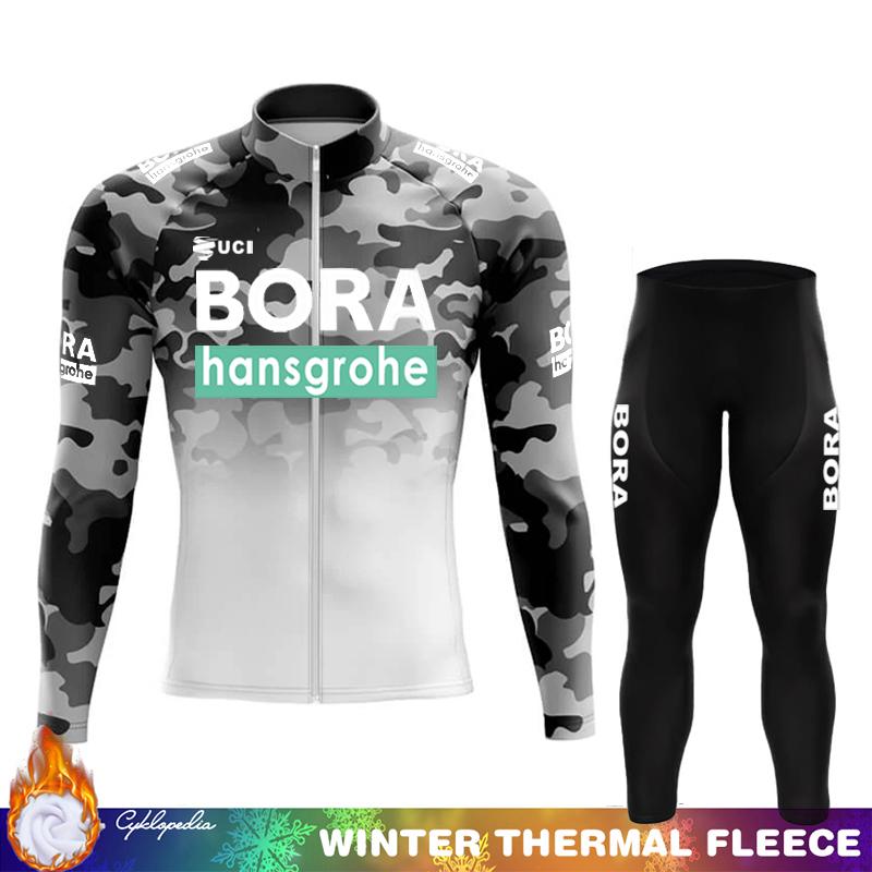 

2026 Winter Warm Cycling Clothing Set Men Cycling Clothing Jersey Fleece Sets Uniform Man Thermal Sportswear Set Road Bikes Outfit Bicycle Men s Mtb Asian size - XS