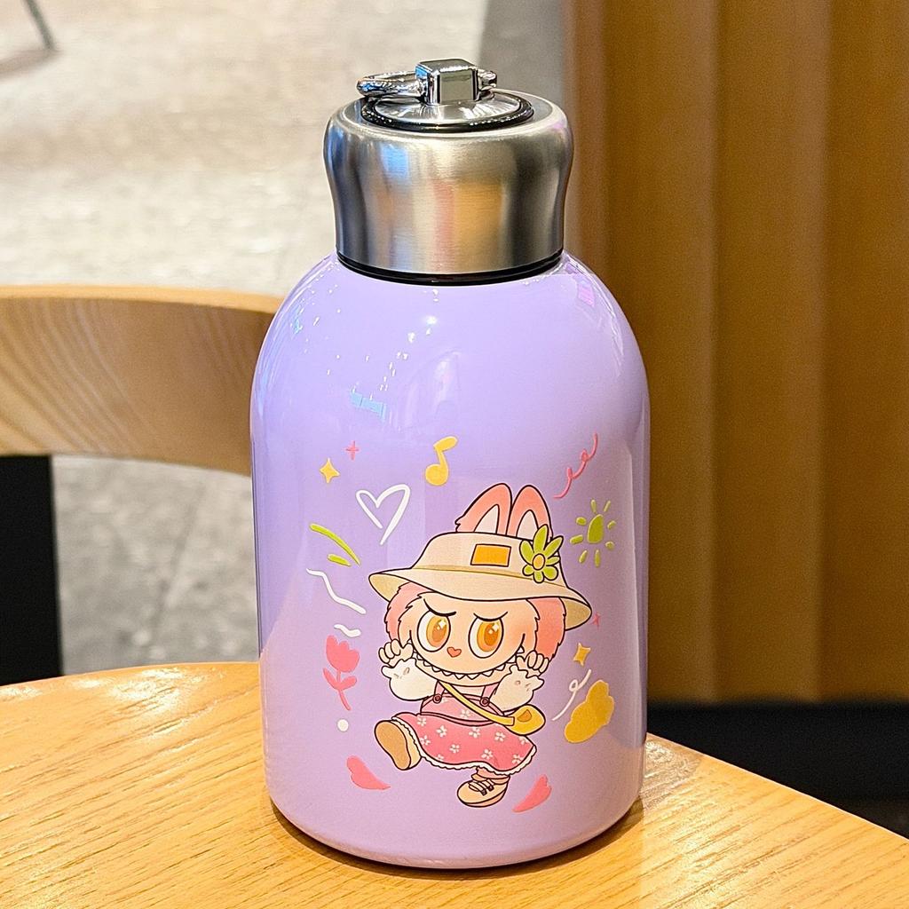 Little Fatty Ding Thermos Cup Cartoon Portable Big Belly Cup Outdoor Portable Accompanying Direct Drinking Cup