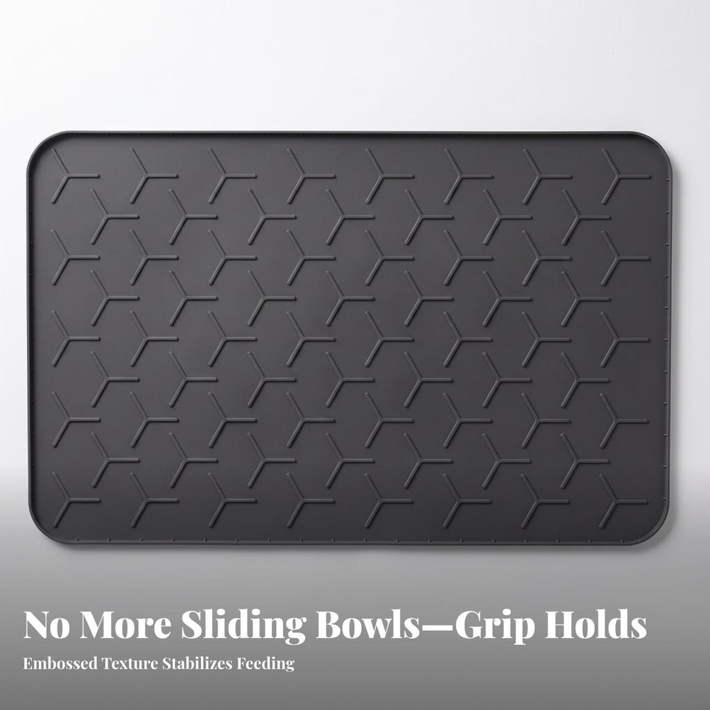 Easy to Wash Silicone Pet Feeding Mat Dishwasher Safe Food with Raised