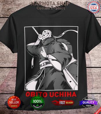 T-shirt Obito Uchiha Naruto Shippuden Itachi Akatsuki Anime Unisexe