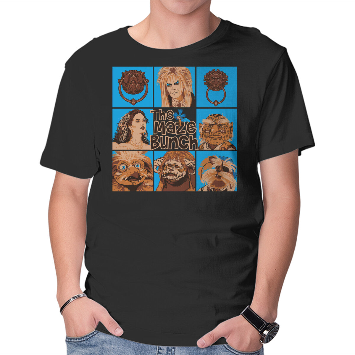 Unisex Crew Neck T-Shirt The Maze Bunch Graphic Short Sleeve Casual Tee M