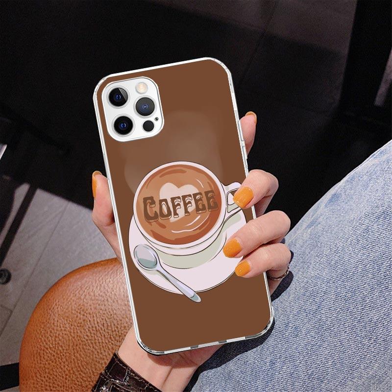 Coffee Wine Cup Phone Case For iPhone 17 Air 16 Pro Max 16E 15 + 14 Plus 11 12 13 Mini 7 8 SE Gift Print Cover Fundas 17 Air 16