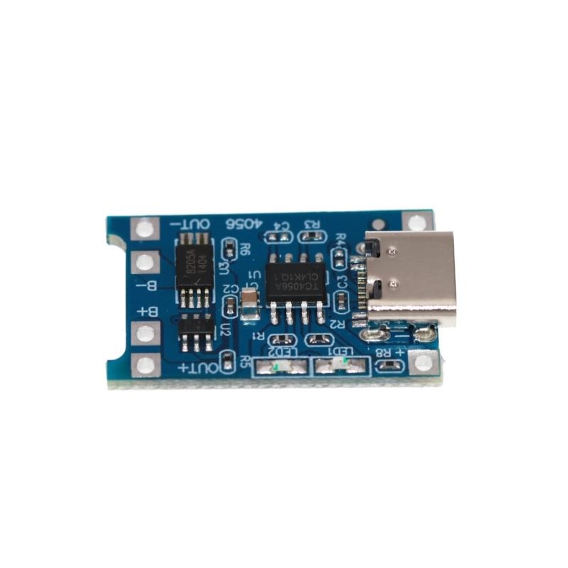 

Високоефективна плата заряджання акумулятора TP4056 1A з портом Type C та інтегрованими функціями безпеки