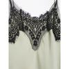 2026 European & American Lace Trim Spaghetti Strap Sexy Slit Long Dress