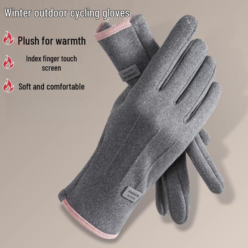 Neuling-Spezial: Damen Winddichte Fleecegefütterte Touchscreen-Handschuhe - Warm, Wasserdicht, Rutschfest
