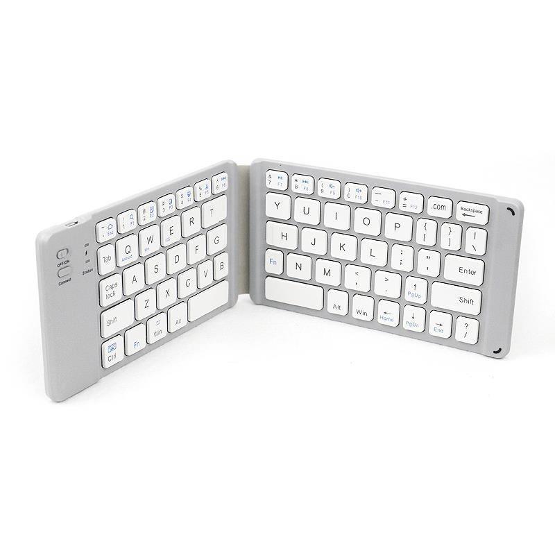 

Wireless Bluetooth Folding Keyboard for iPad - Silent, Portable, Ideal for Office & Entertainment білий
