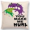 Colorful Decorative Letters Cushion Cover Dinosaur Monsters Home Decor Sofa Pillow Case