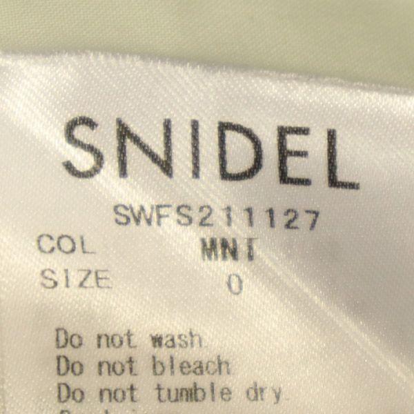 SNIDEL SWFS211127 Maxi Length Ruffle Tiered Skirt Green Ladies Old Clothes Used