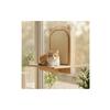 Cat Window Perch with Scratching Post Stable Window Cat Perch with Scratching Post Pet Furniture Long-Lasting Easy to Clean