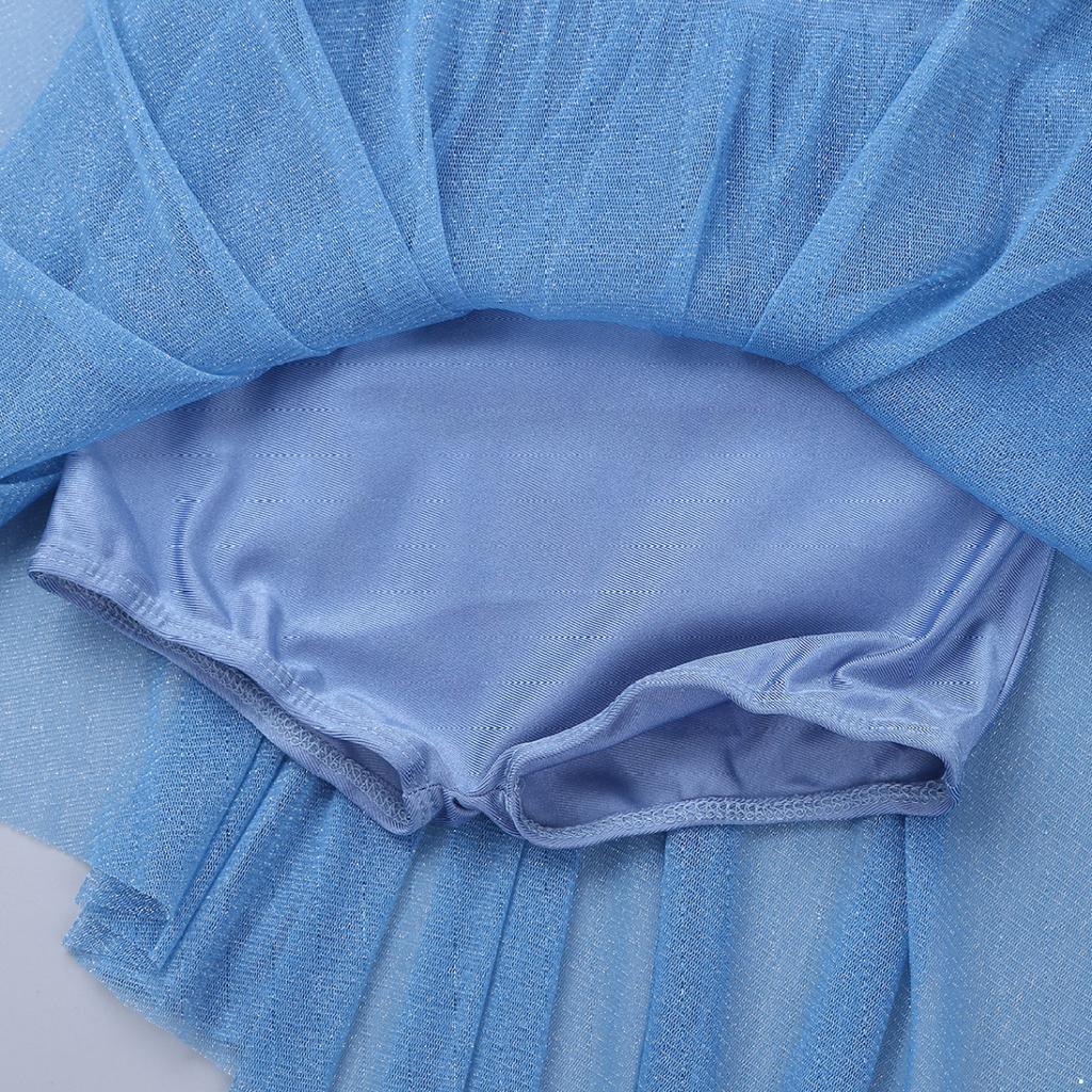 Dziecięce dziewczyny Camisole Fancy Dress Spaghetti Paski Balet Łaciński taniec współczesny Błyszcząca sukienka liryczna
