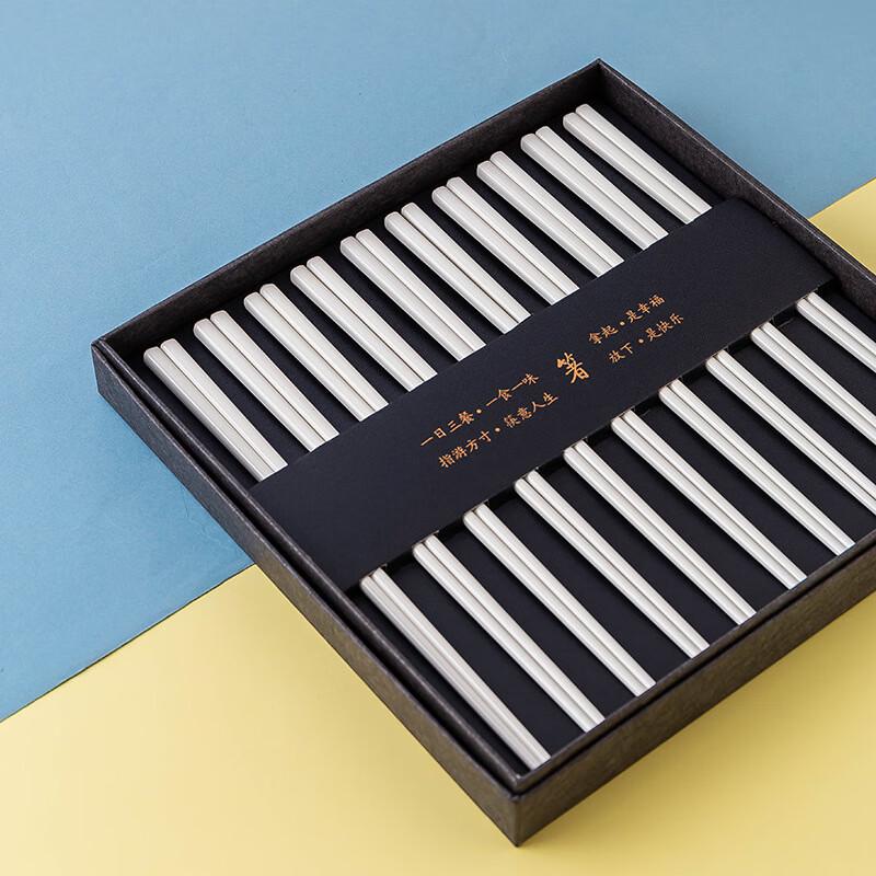 Jingdezhen Ceramic Chopsticks 10-Pair Gift Set 10 Pairs