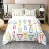 Warm Animated Down Comforter Set Bedding Set 3-piece Duvet Cover Set