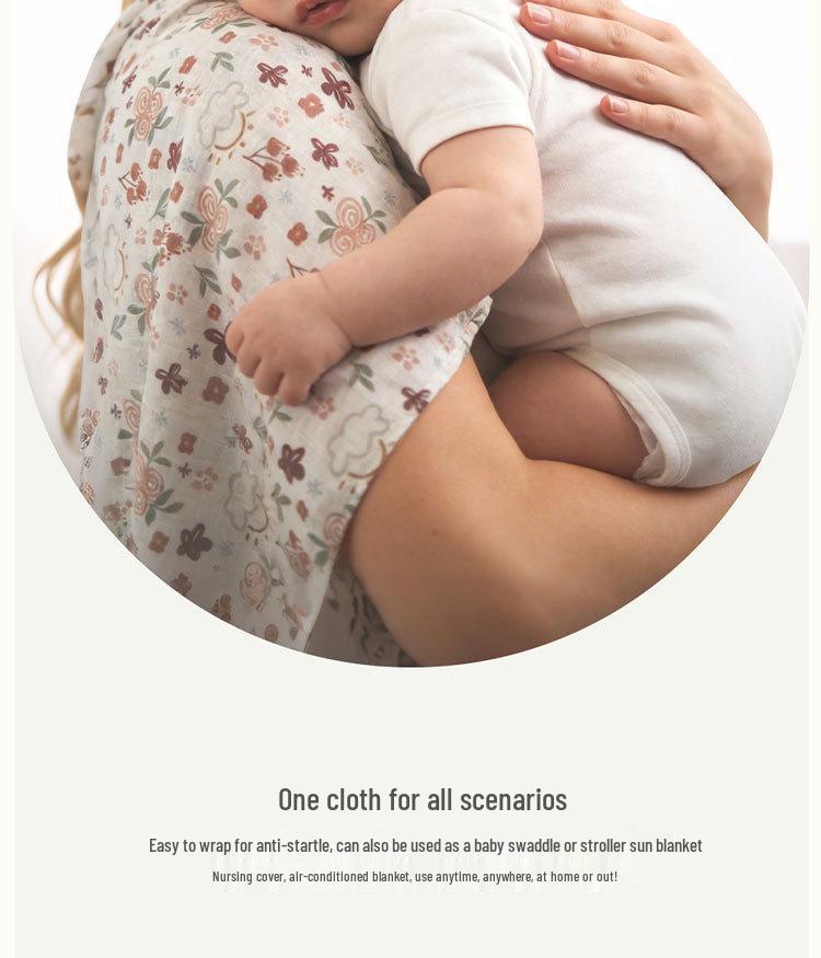 Kangobaby Pure Cotton Double Layer Baby Blanket & Swaddle
