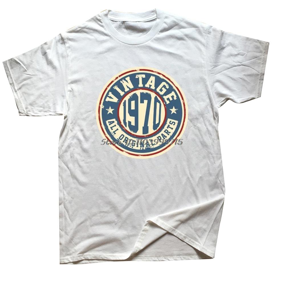 Ny Vintage Retro Klassisk 1970 54-årig Födelsedag Dag Present T-shirt Sportfantast T-shirt Herr Bomullskläder Tungvikt T-shirt Toppar