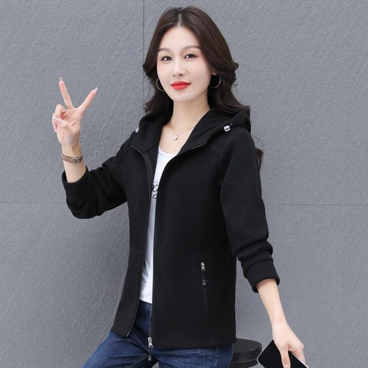 

2024 Женский Зимний Осенний Уютный Модный Флисовый Свитер на Молнии, Куртка, Кардиган, Топ 4XL (77-85 kg) чёрный