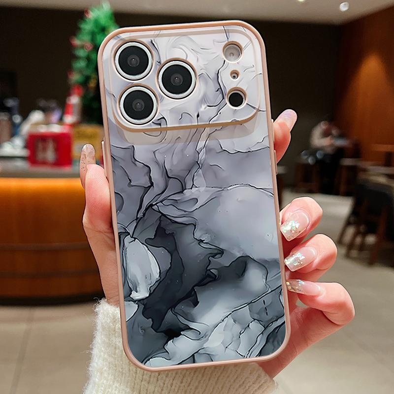 Case For iPhone 17 Pro Max Pink Marble Pattern Magnetic For Magsafe Hybrid Slim Matte Cover For iPhone 16 15 14 13 Pro Max
