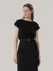 MOMET Bun Cap Sleeve Knit Black