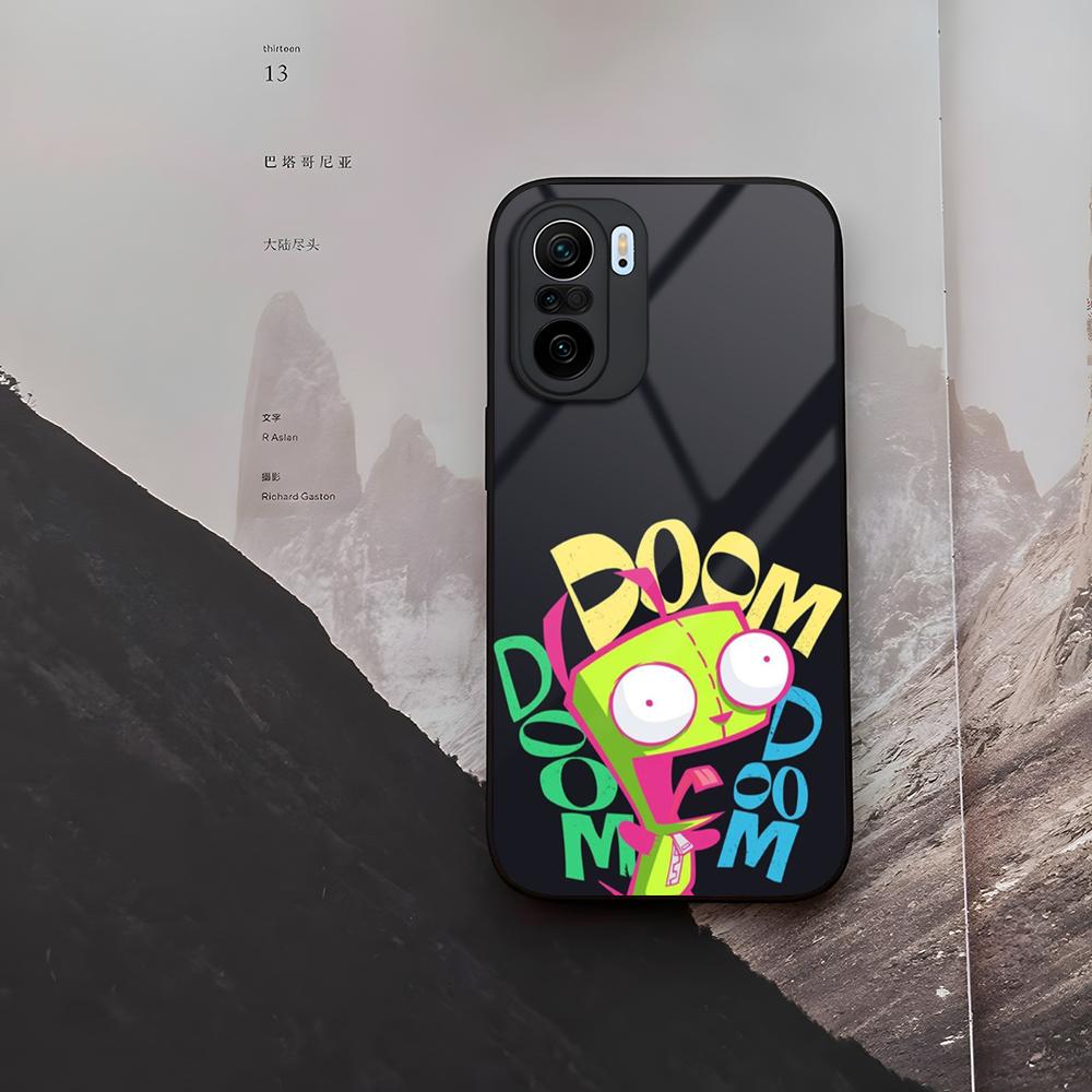 Invader Zim Phone Case Tempered Glass For Xiaomi 15 14 12 Lite Pro 13 11t Lite POCO M6 M5 X6 X5 X3 F5 F6 Pro Cover