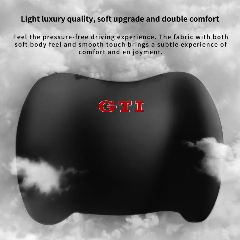 2026 Hot For Volkswagen VW Car Lumbar Back Support Headrest Neck Pillow Car Seat Cushion For Volkswagen VW Golf GTI Polo Passat