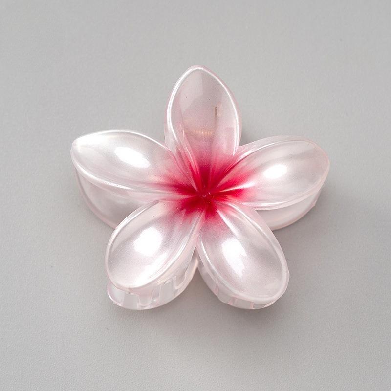 8CM Acrylic Fashion Hair Claws Headwear Accessories Gradient Flower Hair Clip Women Large Flower Hair Claws Crab Clamp Barrettes