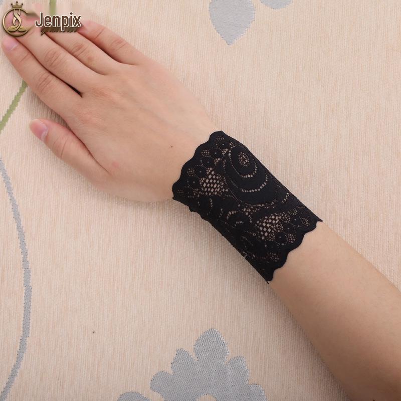 Summer Thin Lace Wrist Support - Women's Breathable Scar Cover Tattoo Sun Protection Gloves