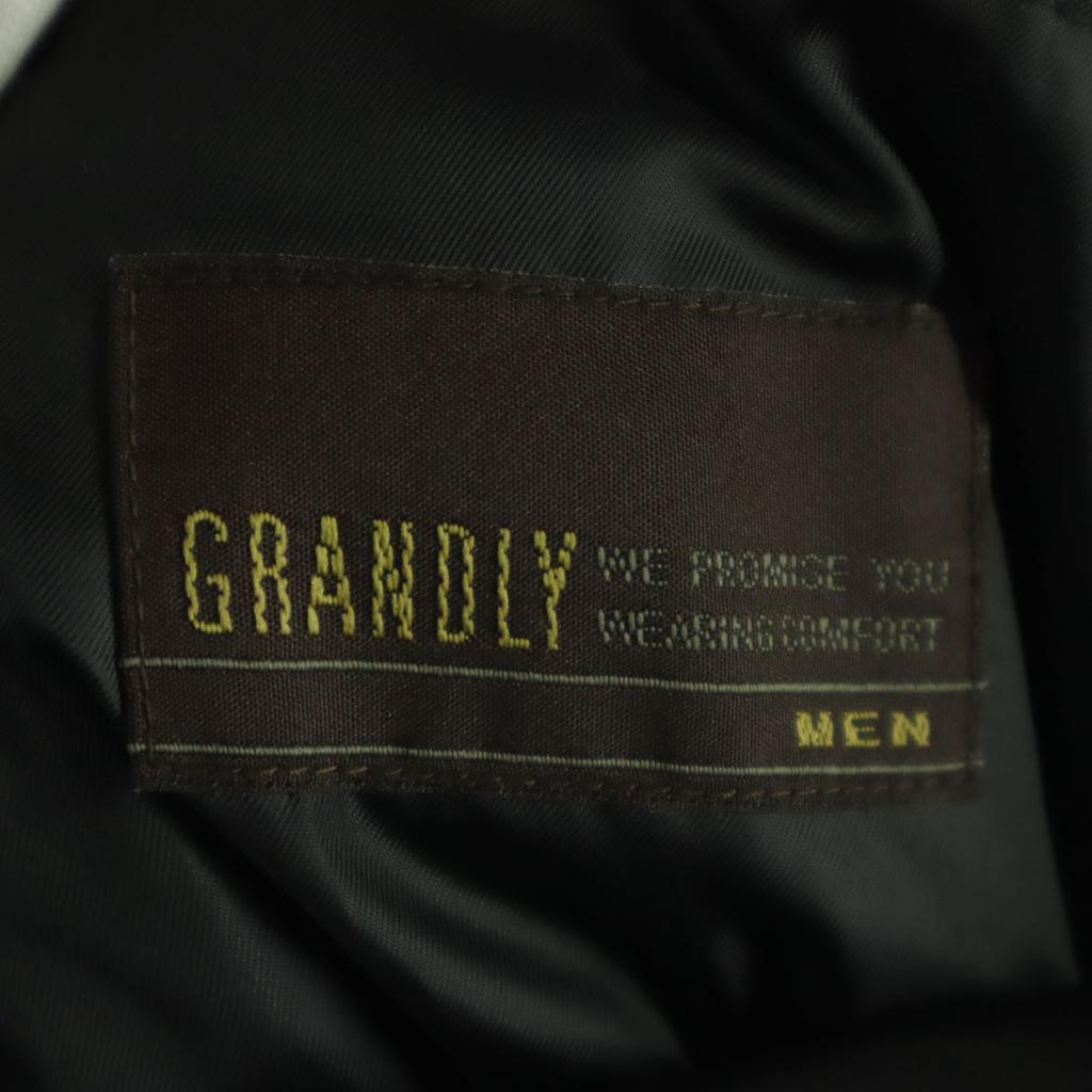 Beauty Products GRANDLY Long Sleeve Stainless Color Leather Coat S Black Men's Used