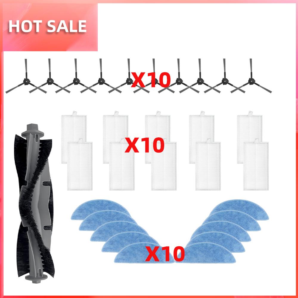 Compatible For ECOVACS Y1 PRO, YEEDI Y1 PRO Robot Vacuum Replaceable Parts Main Roller Side Brush HEPA Filter Mop Pad Cloth