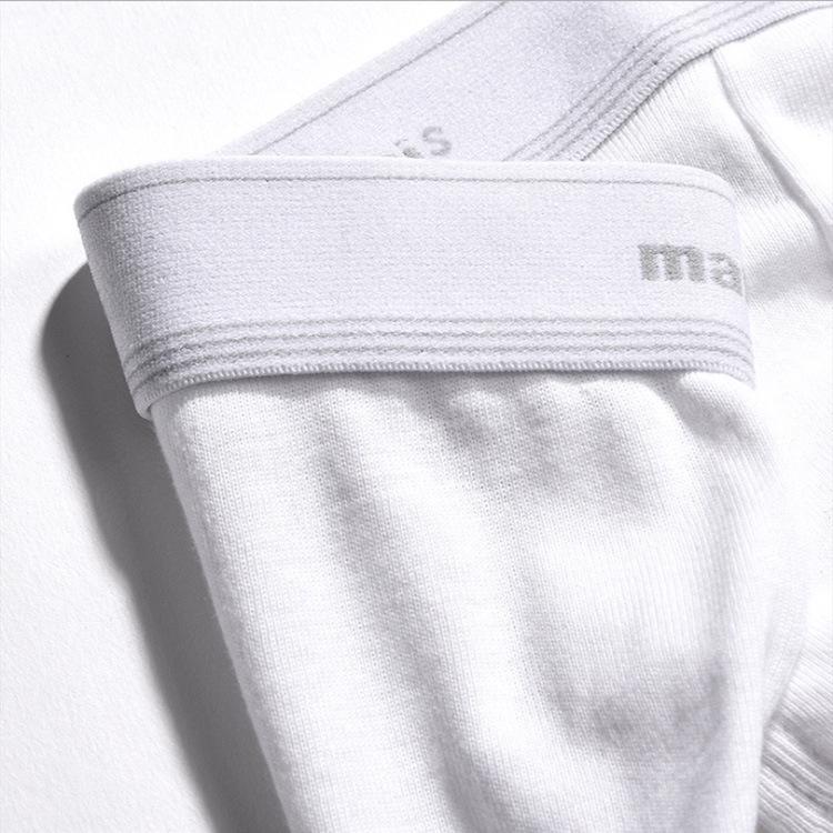 Men's Plus Size Mid-Rise Breathable Cotton Briefs